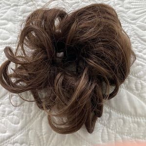 Messy Bun Hair Piece 1PCS - Dark brown